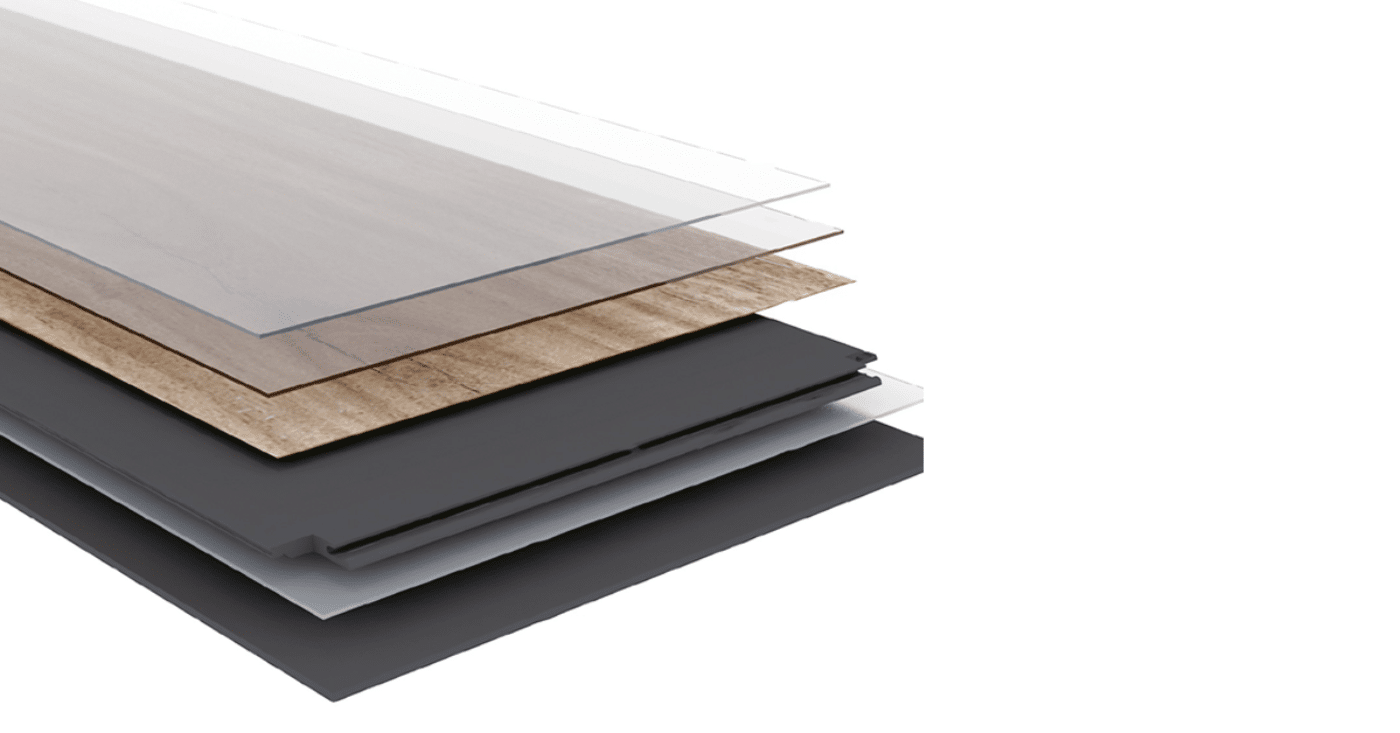 Klik PVC vloer geschikt voor toepassing op vloerverwarming